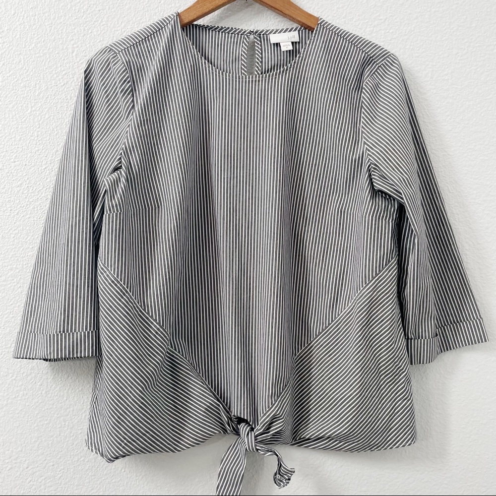 J.Jill striped front tie top size Medium